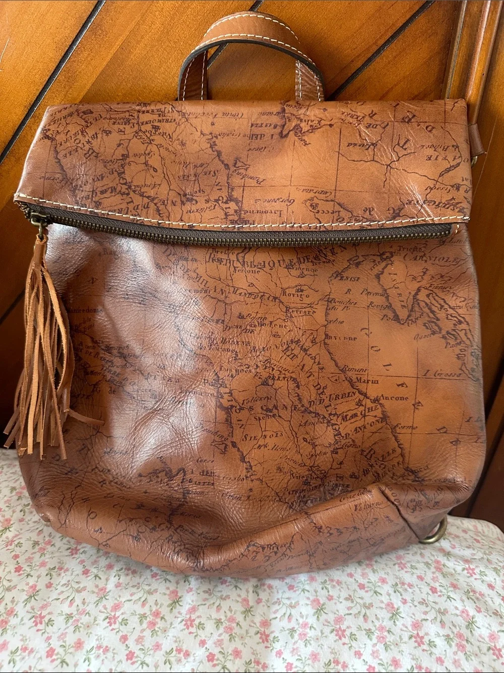 Patricia Nash Women Leather Satchel/ Convertibe Backpack - 🌎 Vintage Style